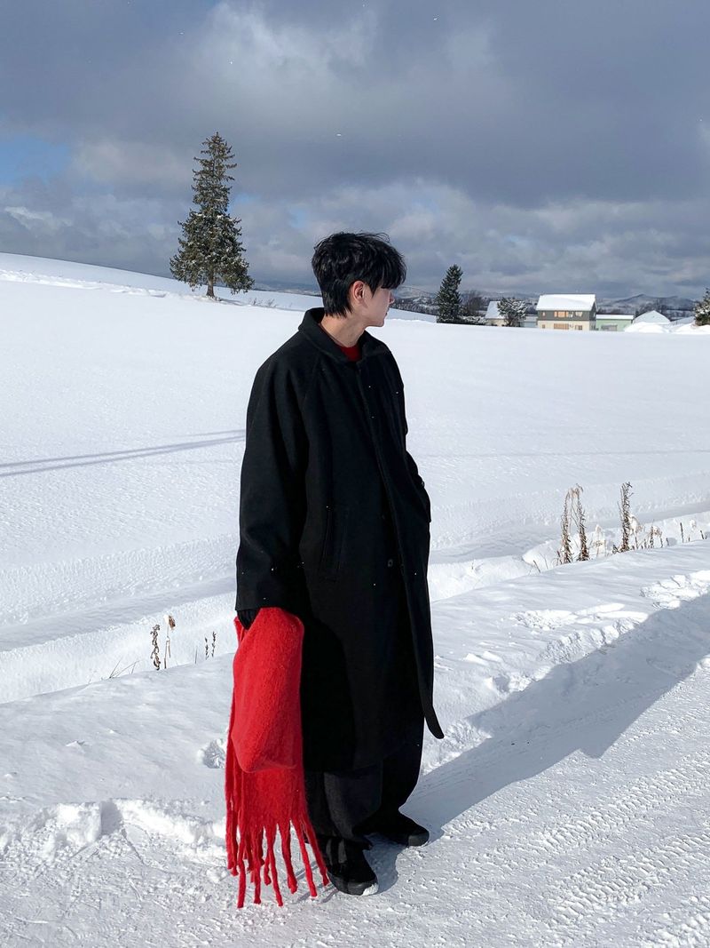 [130cm] Biei wool mac long coat 