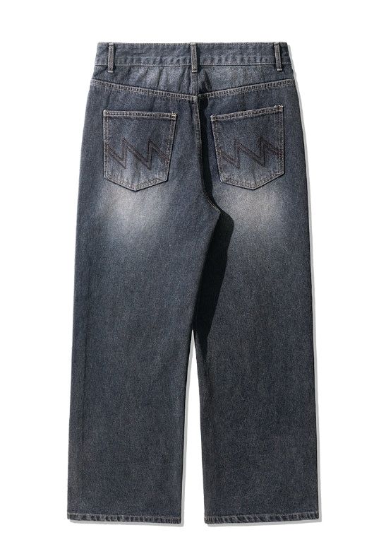 26SS★ Fade Wide Denim Pants