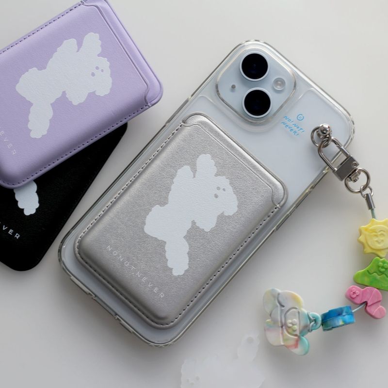 MagSafe Card Wallet White Dog