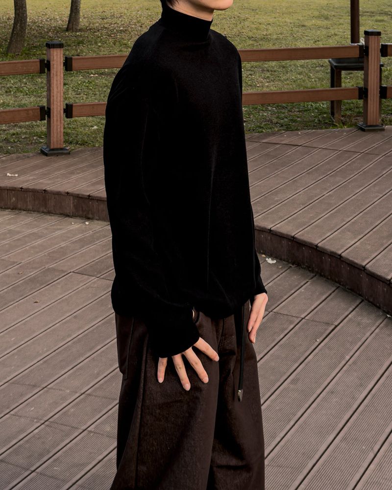 Shadow Fleece Warmer Half Neck T-Shirt