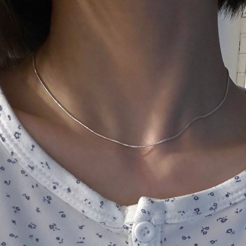MOSXE（モスクス）の「[925silver] Glitter snake necklace（Accessories）」