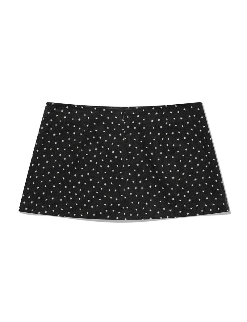 PIGMENT STAR MINI SKIRT(CHARCOAL)