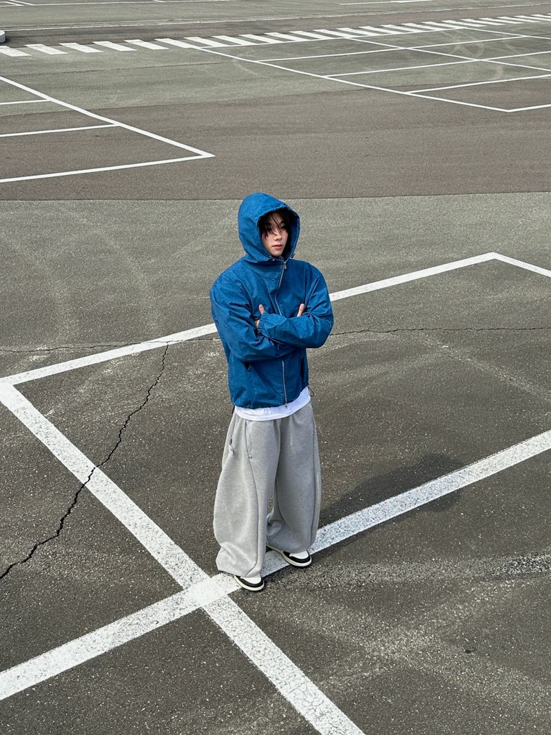 Pinch Side Snap Sweat Pants 6C