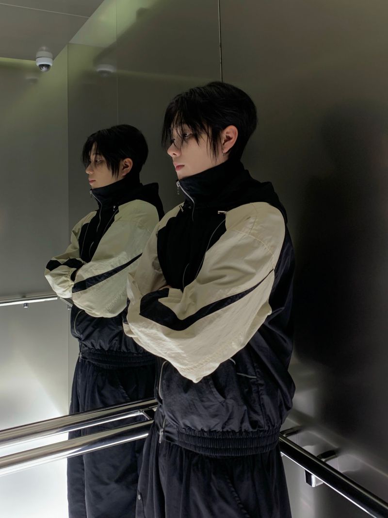 Cynical Curve Nylon Windbreaker 2C