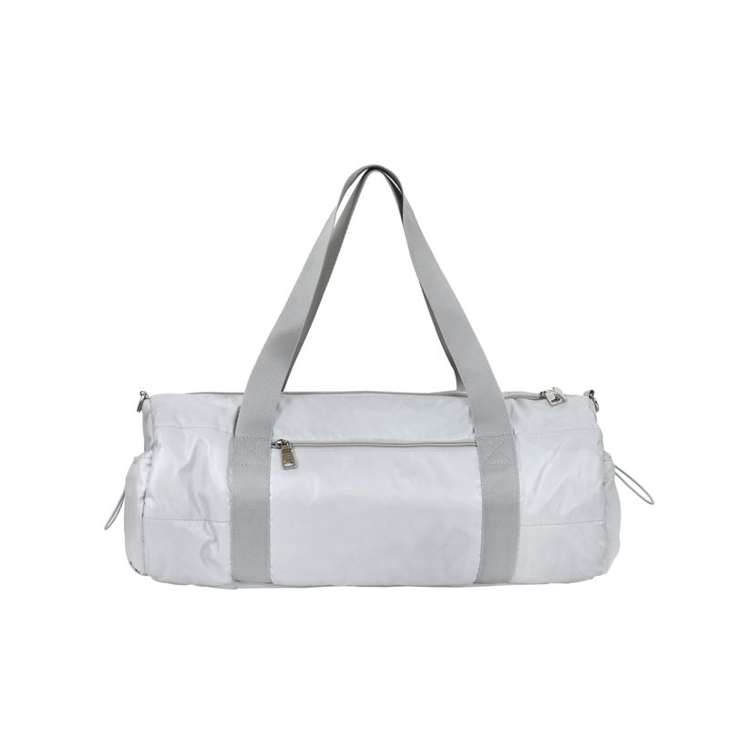 Shiny duffle bag_grey