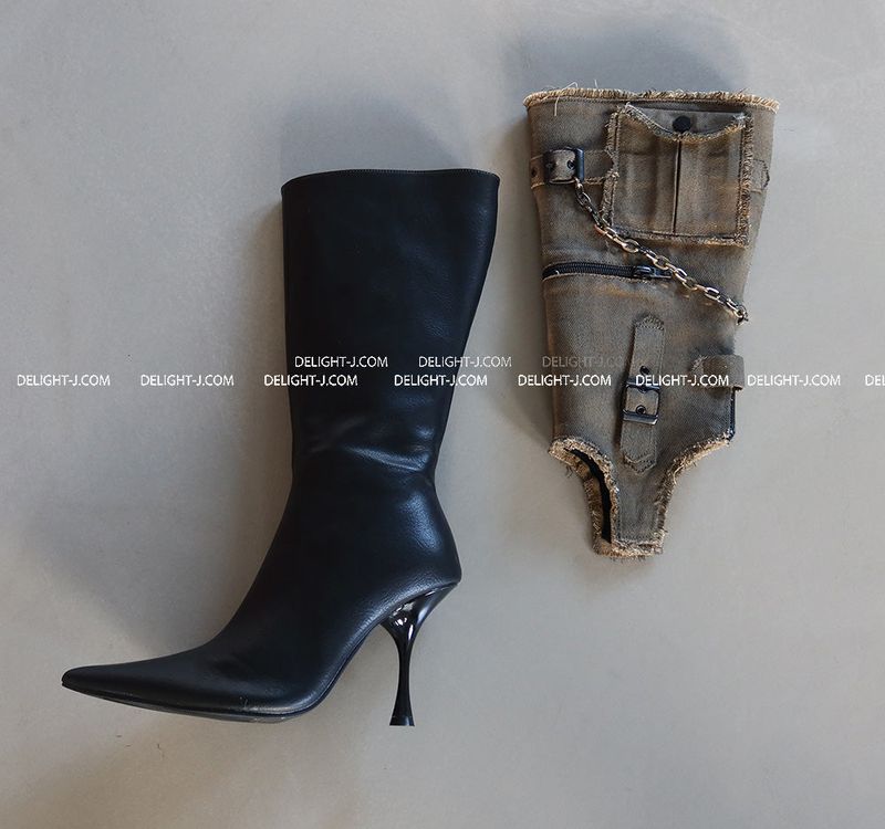 1:1 Custom Order Vintage Warm Cowhide Boots