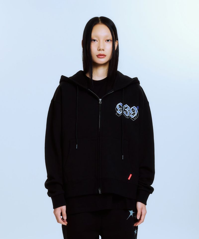 ARCHIVE BOLD（アーカイブボールド）の「UNDEFEATED HOOD ZIP-UP (BLACK)（Tops）」