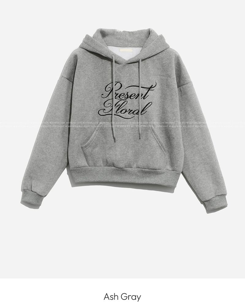 Fleece Crop Hoodie