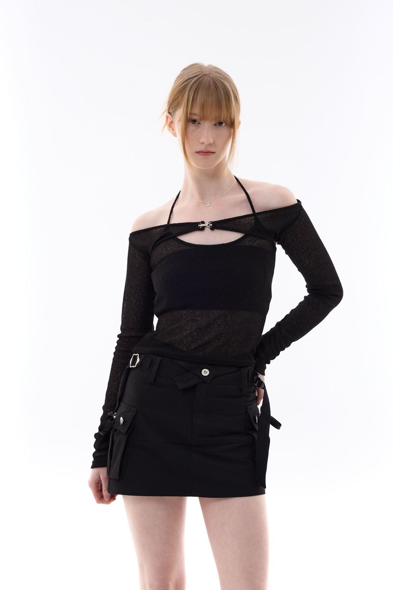 MANON OFF-SHOULDER SET / BLACK