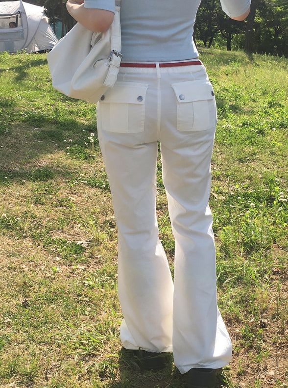 Siven Fudge Pocket Bootcut Pants