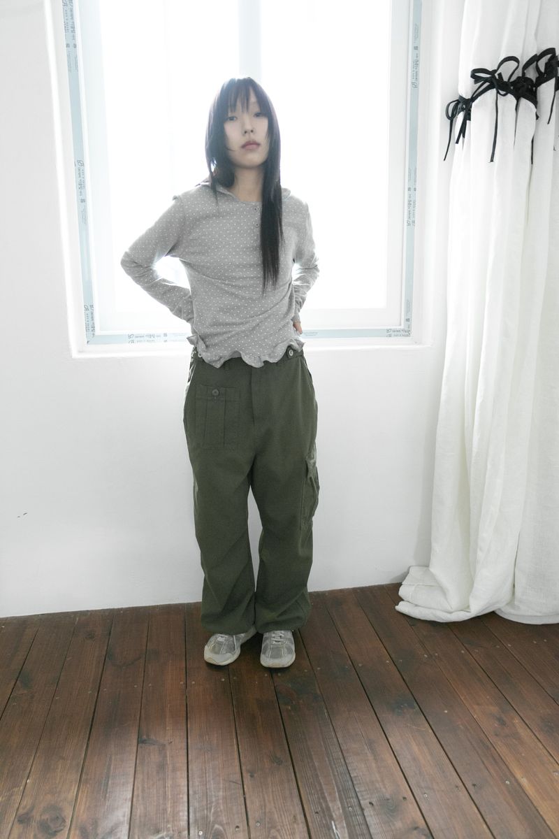 western cargo button pants(2colors)