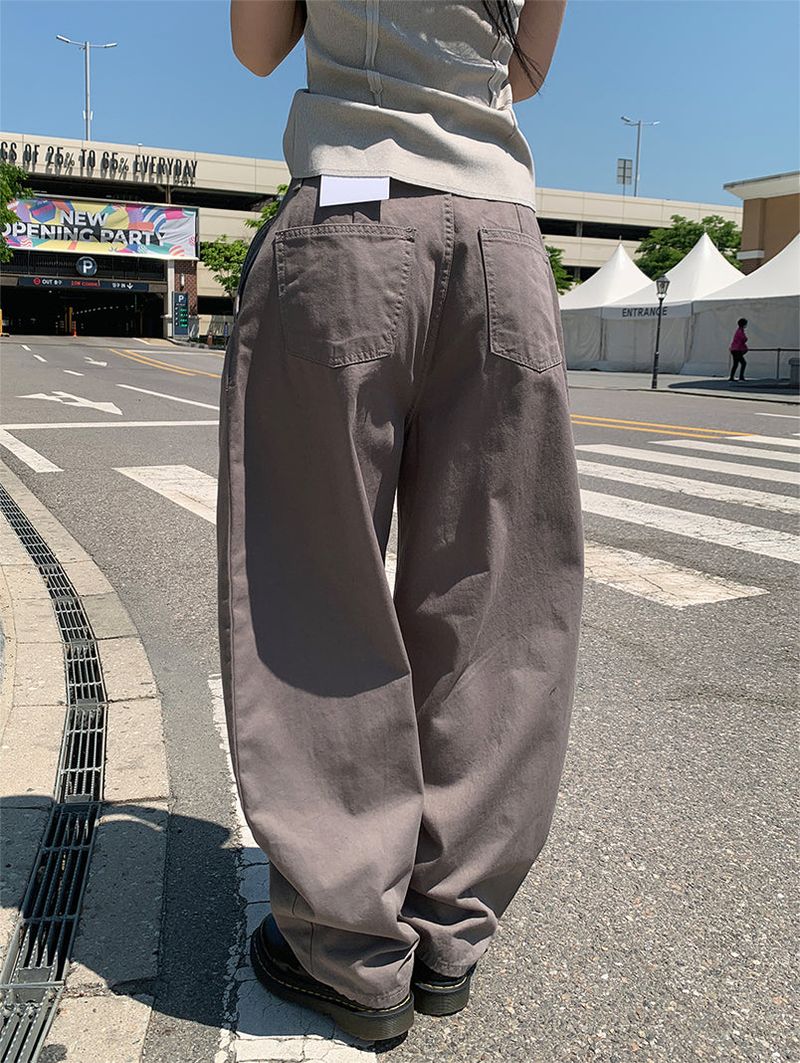 CURVED TUCK BALLOON PANTS (2C)