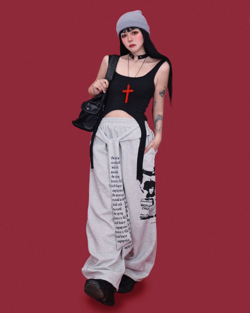 heavy-metal wide pants (2color)