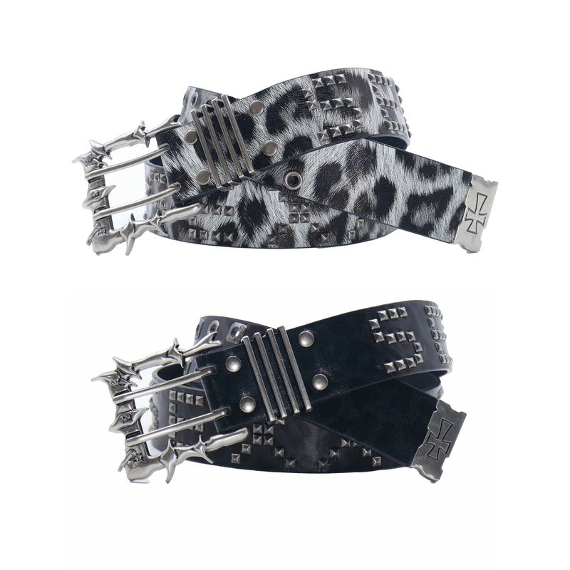 SEXXDEVIL Leopard Print Belt