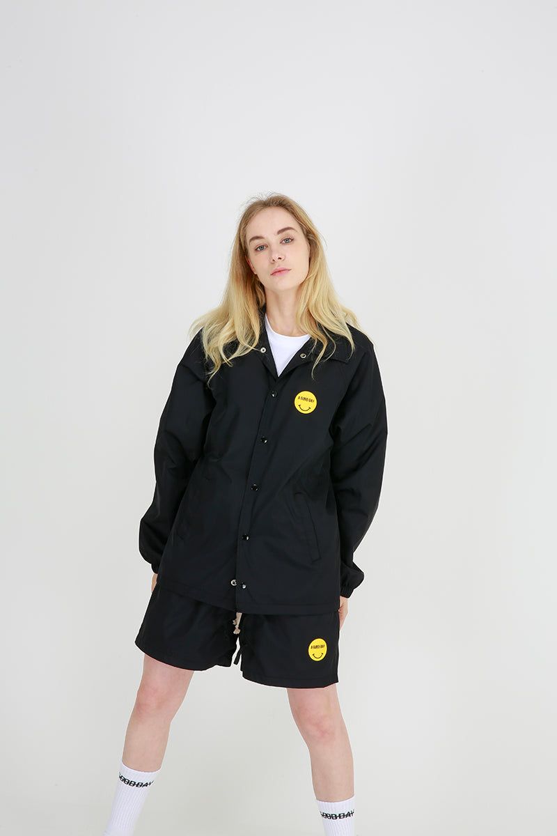 SMILE HALF PANTS (BLACK)