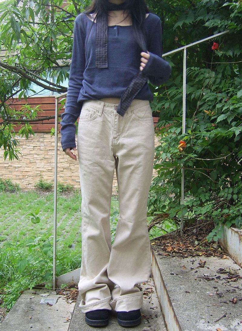cotton basic bootcut