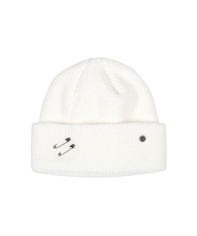 BLACKBLOND(ブラックブロンド)の「BBD Signature Custom Short Beanie (White)(Hats)」