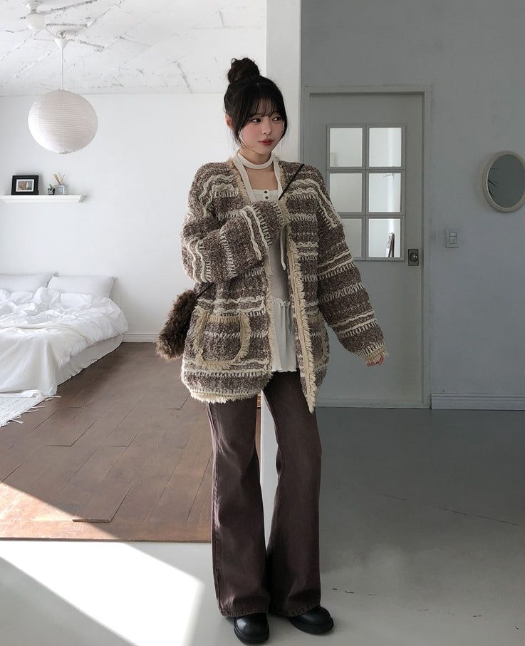 Vintage Low Semi Bootcut Denim Pants