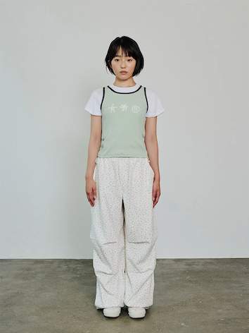 DOODLE SLEEVELESS - GREEN
