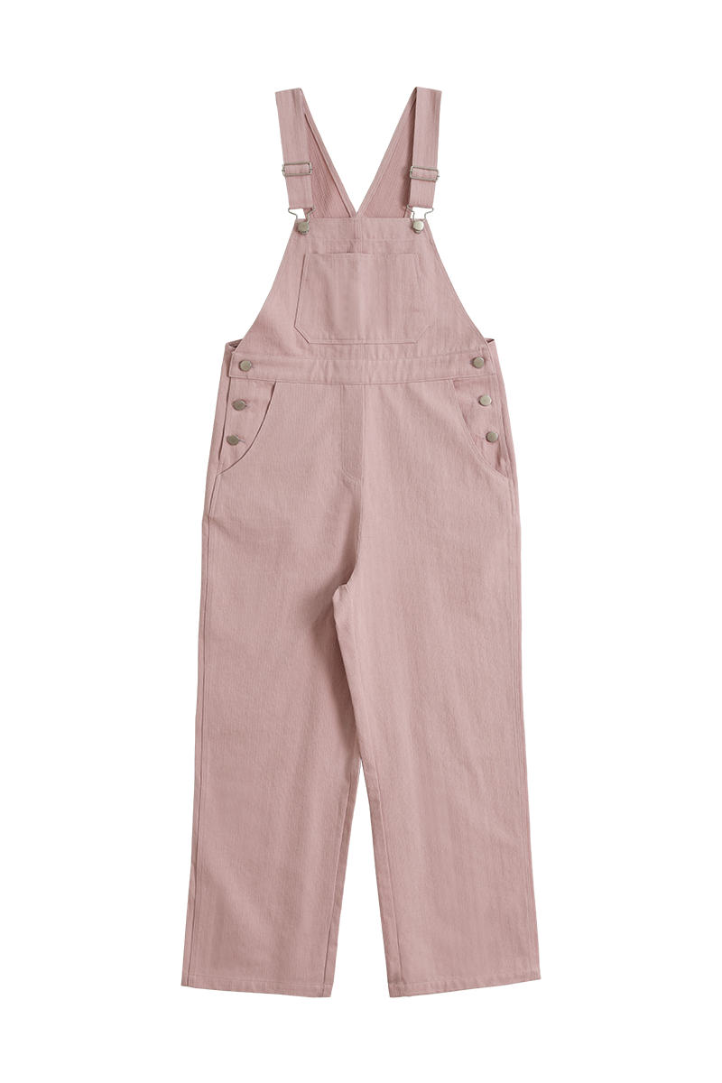 KOOKEESEE(クキシ)の「Kookeesee Slub cotton Overall (Light pink)(Pants)」