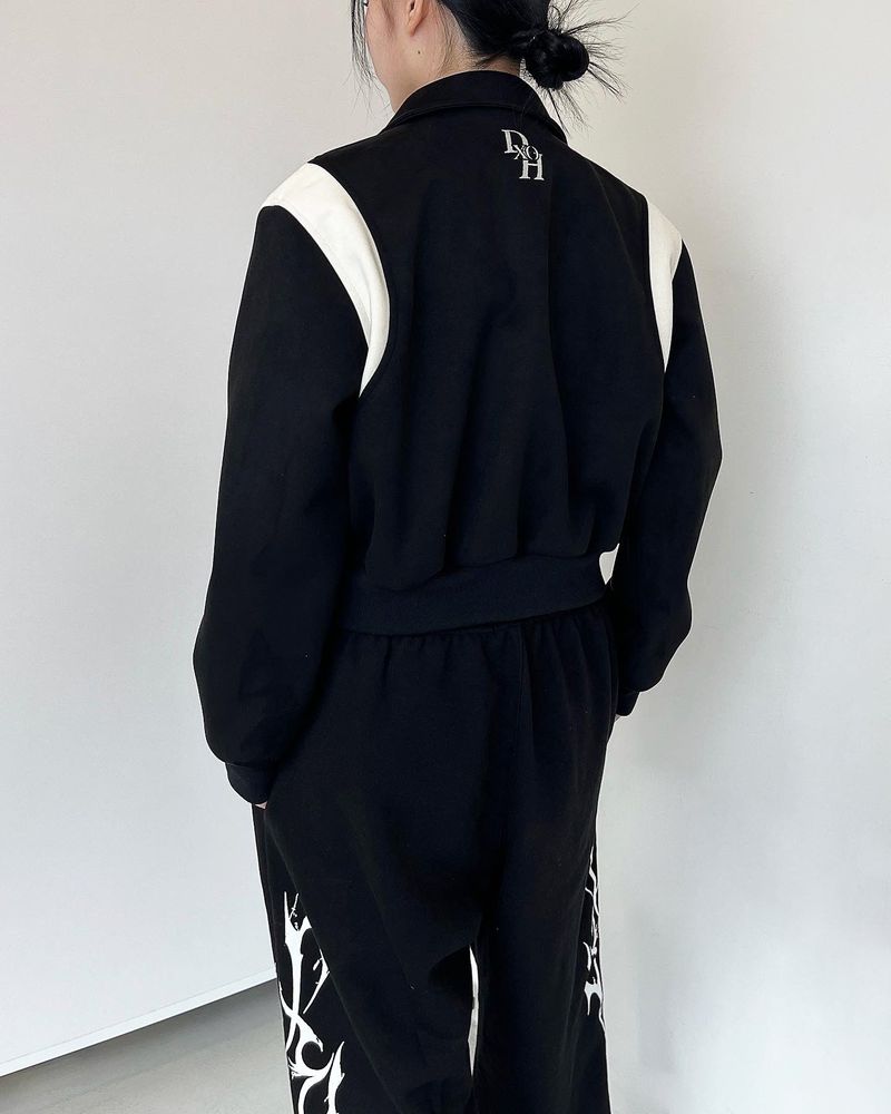 STACK LOGO VARSITY JACKET