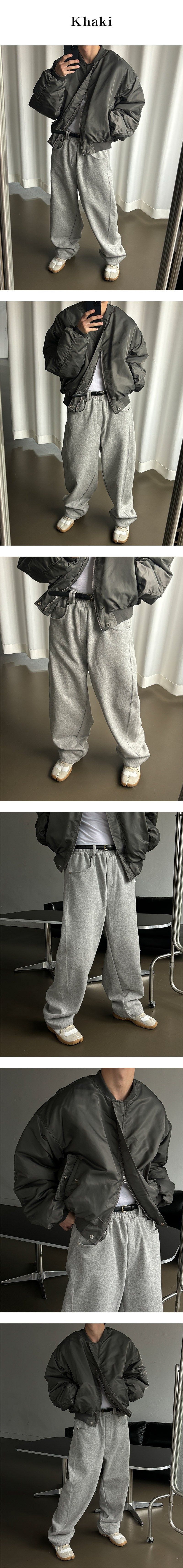  [S/S] Crop ma-1 jumper(2color)