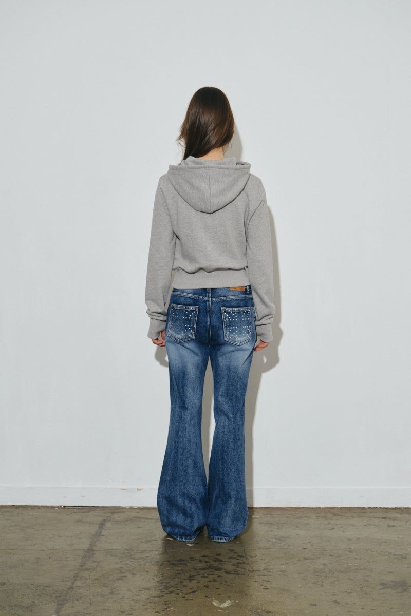 england hood zip up (grey)