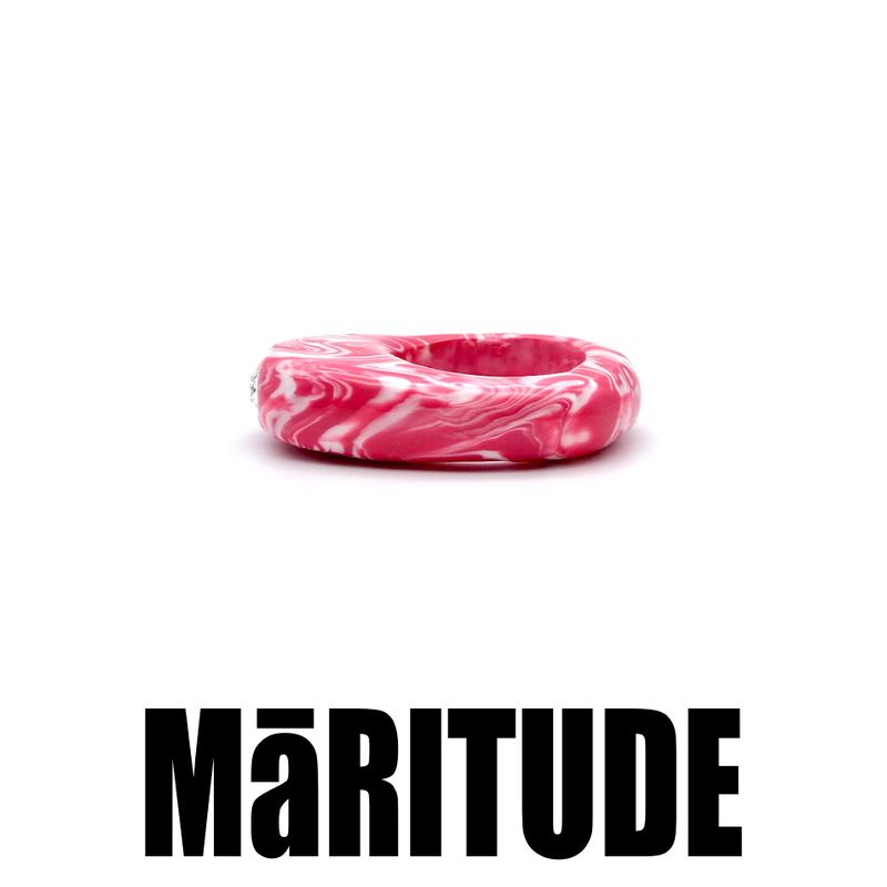 MABLE EGG RINGS (PINK WHITE)