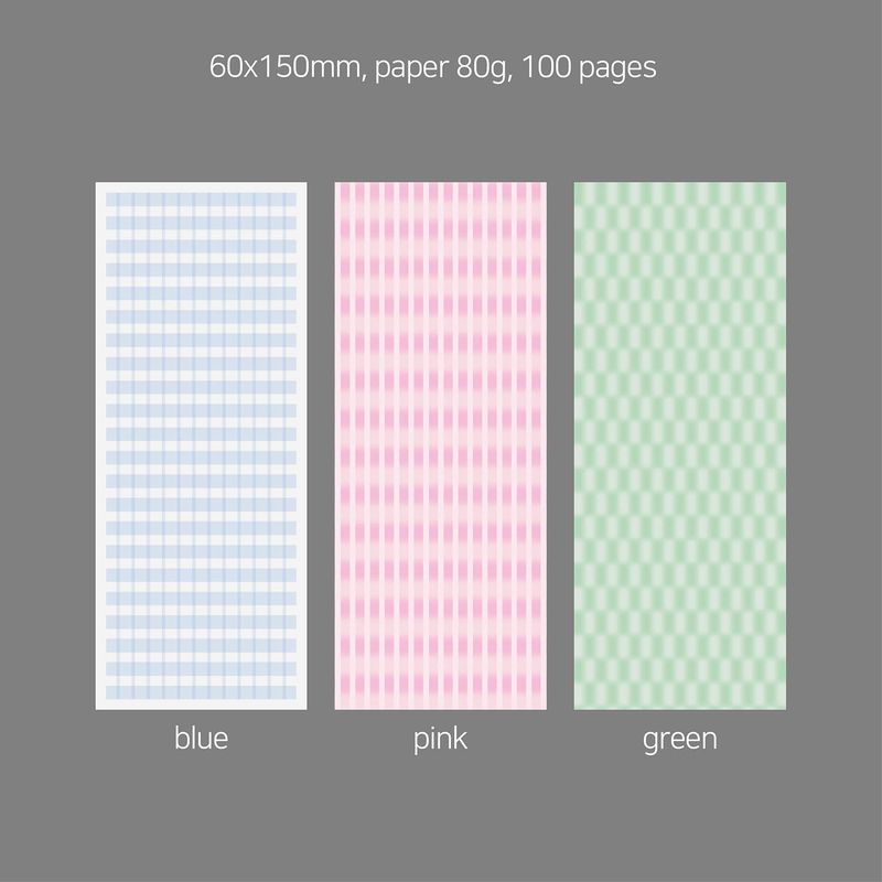 oab pastel memo / 3 pieces