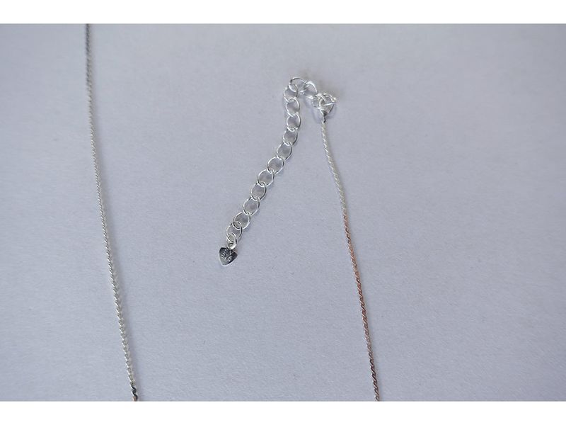 twist snake necklace (silver925, 2C)