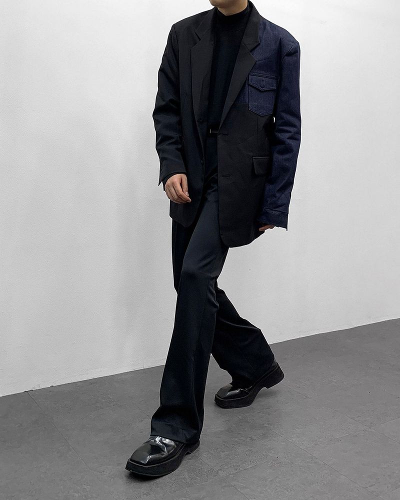 Minimal Blue Coloring Jacket (2 colors)