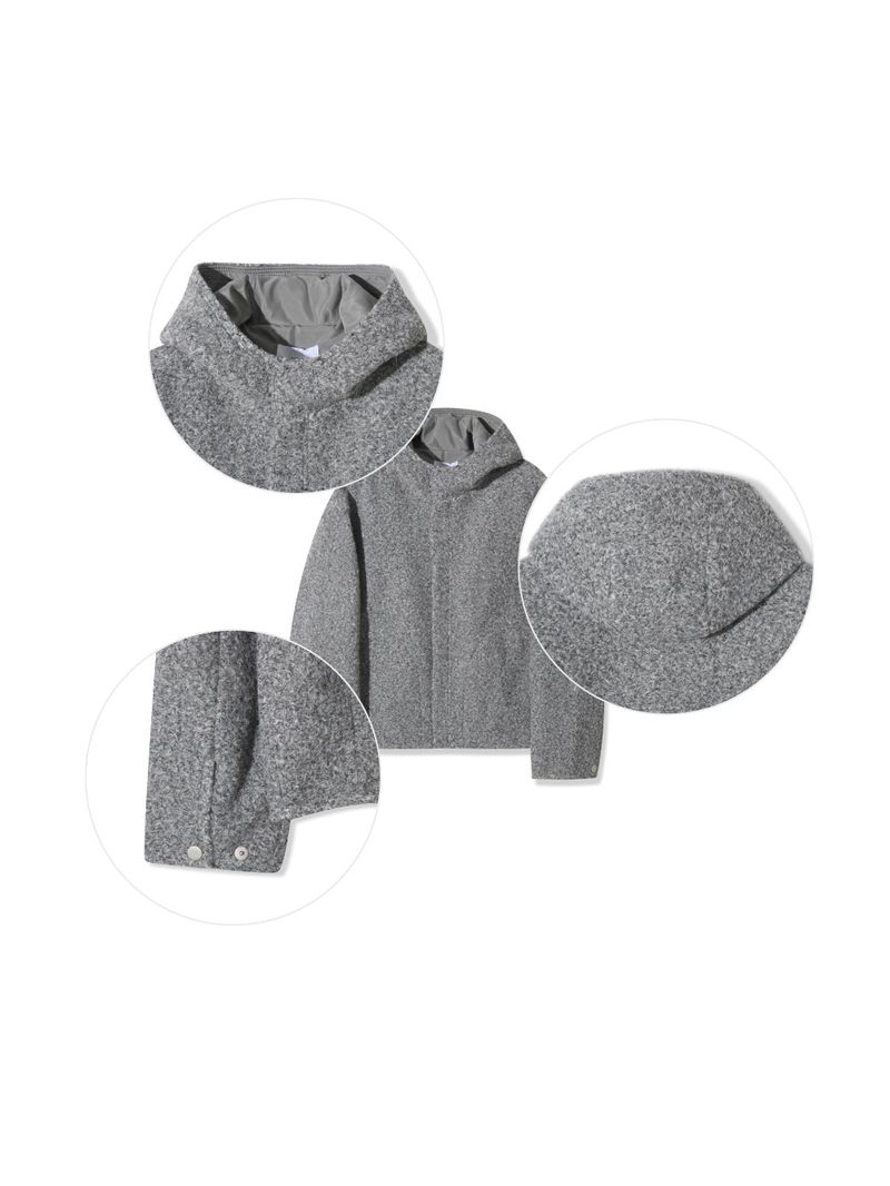 [UNISEX] from Mix Hood Coat Jacket
