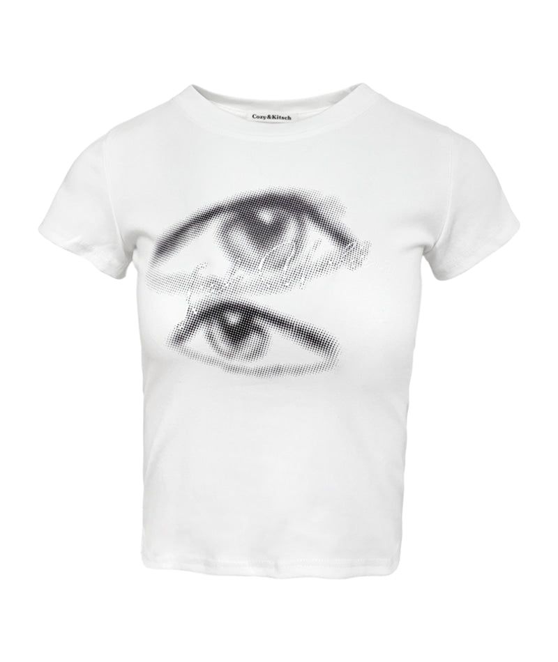 Cozy&Kitsch(コージーアンドキッチ)の「Double Eye Graphic Tee(Tops)」