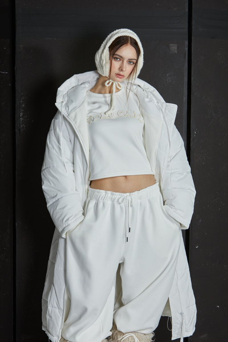 GL LONG PADDING -WHITE
