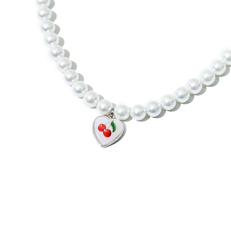 CHERRY HEART PEARL NECKLACE