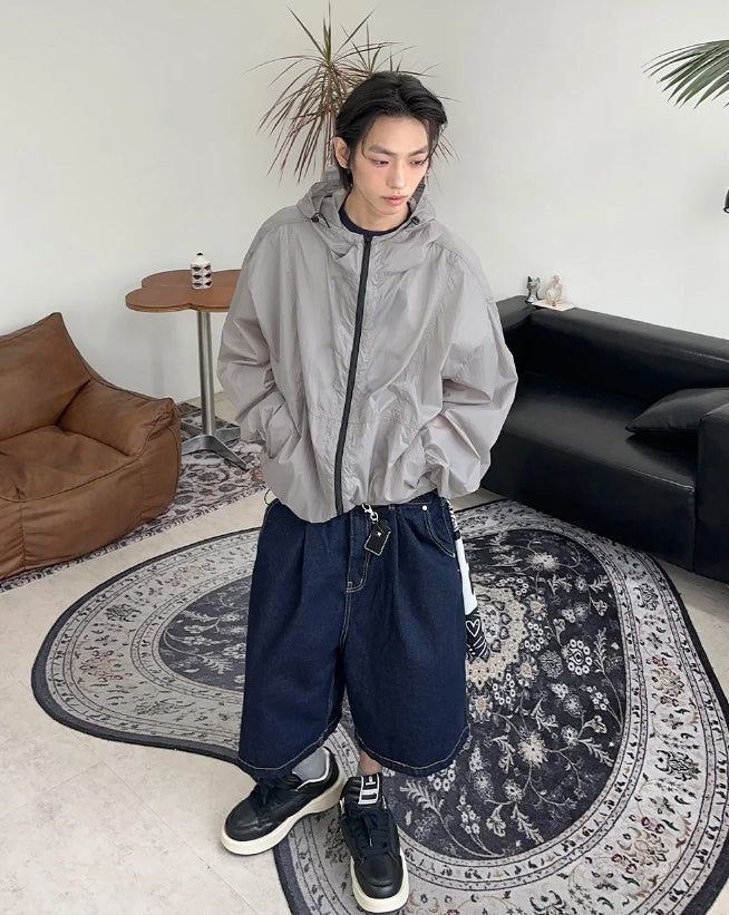 Foen Stitch Bermuda Denim Pants