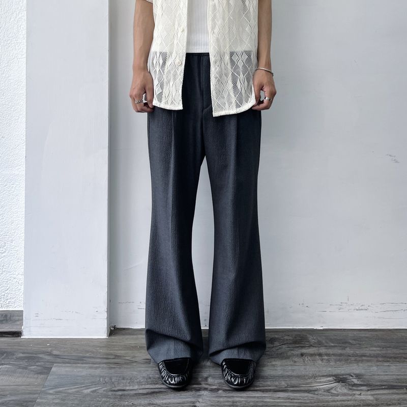 FADE MEET（フェードミート）の「Textured Wide-Leg Trousers（Pants）」