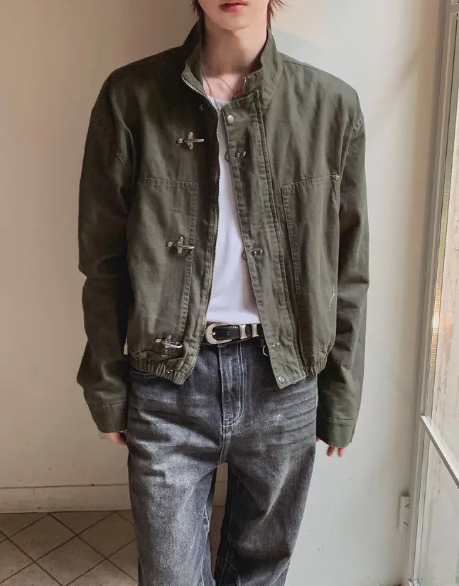 Garron Stand Collar Cotton Field Jacket