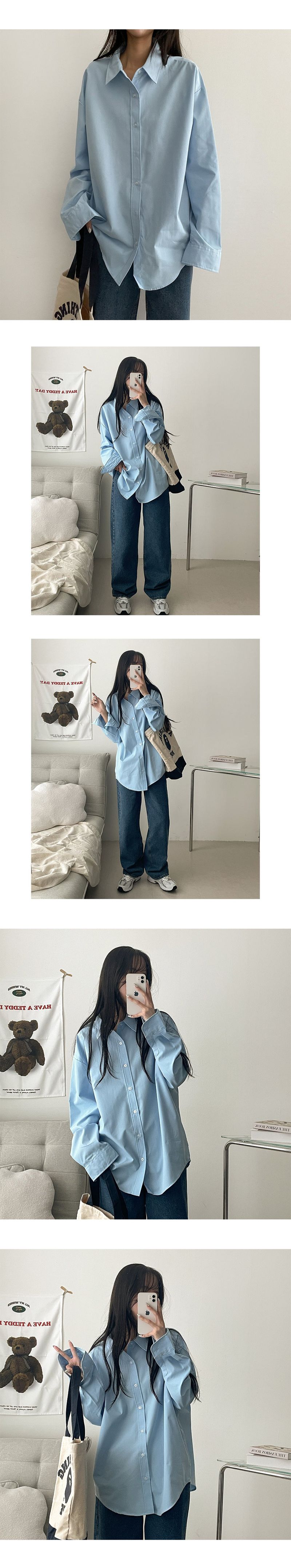[12 Colors] [M, L Size] New Poltan Boxy Muji Shirt