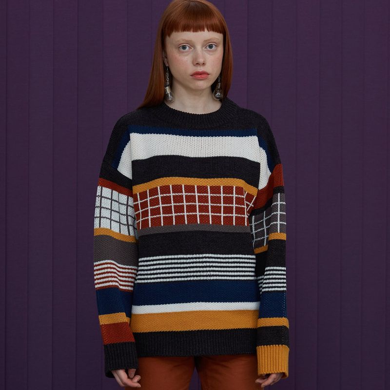 UNALLOYED（アナロイド）の「MULTI STRIPE KNIT（Tops）」