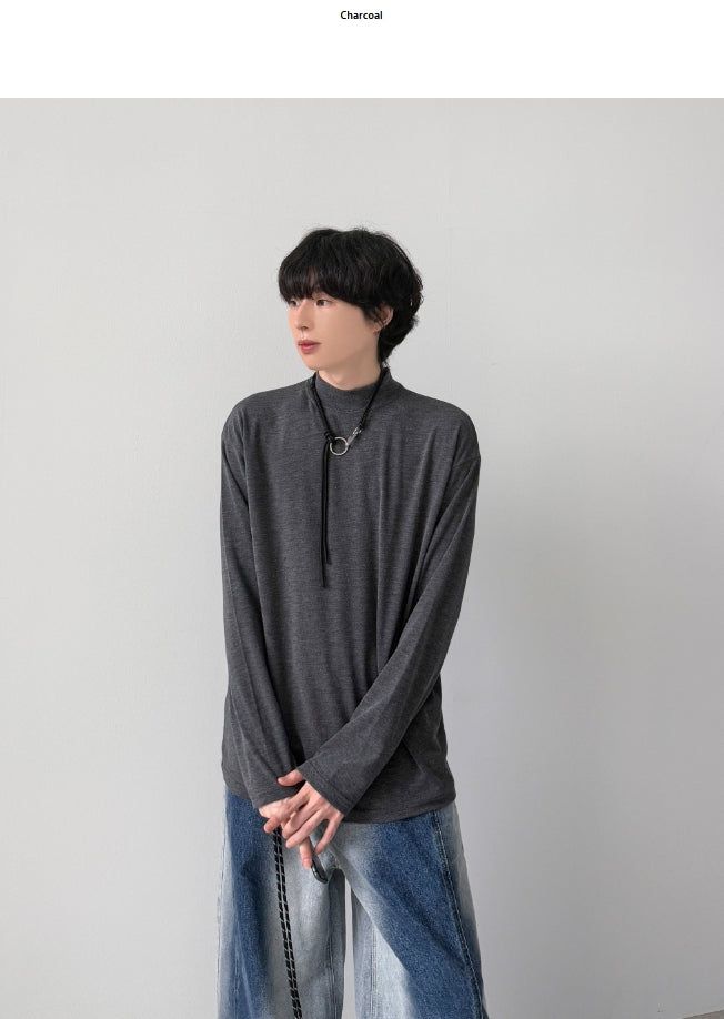 Weaver Half-Neck Knit T-Shirt