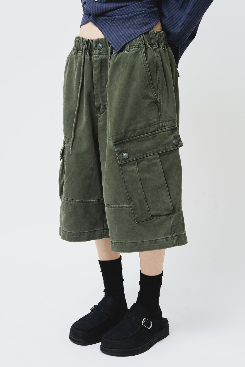 Washed Cargo Bermuda Pants (4color)