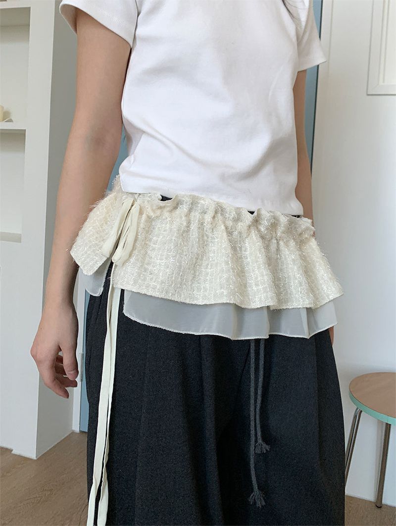 TWINKLE LAYERED BELT SKIRT (2C)
