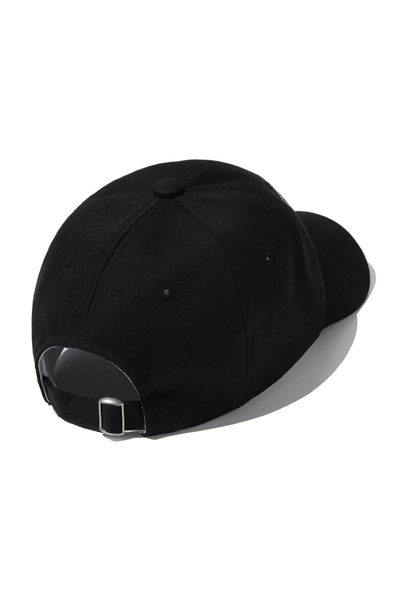 Flame Bear Ball Cap_Black