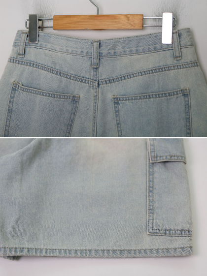 Cargo Denim Bermuda Half Pants