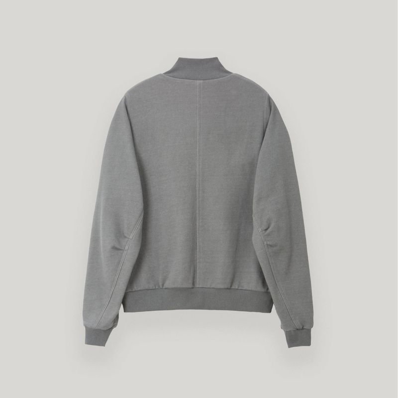 Gray Butterfly Pigment Jersey Zip-up