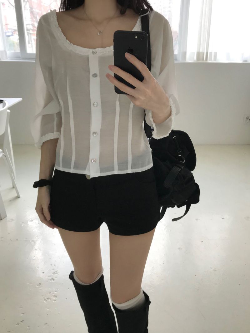 Miel frill blouse (3 colors)