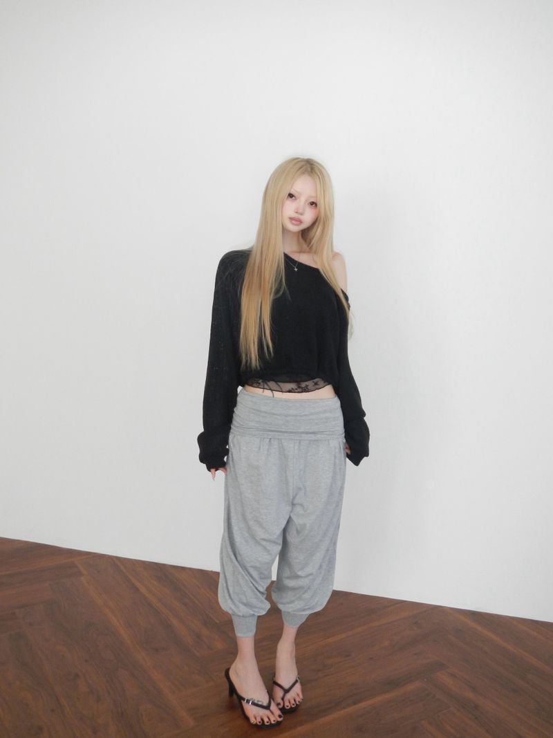 camellia mesh cap camisole(2 color) 