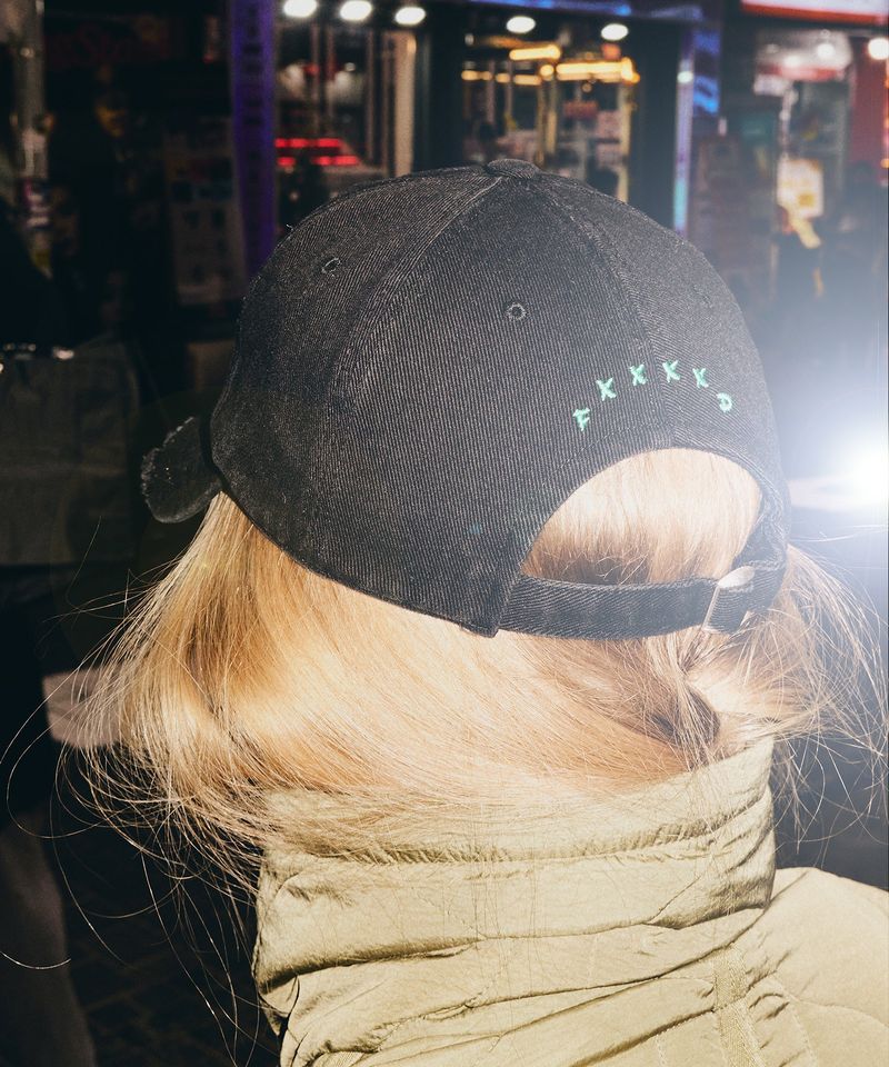 F****D SIGN STRAPBACK DAMAGE -WASHED BLACK-