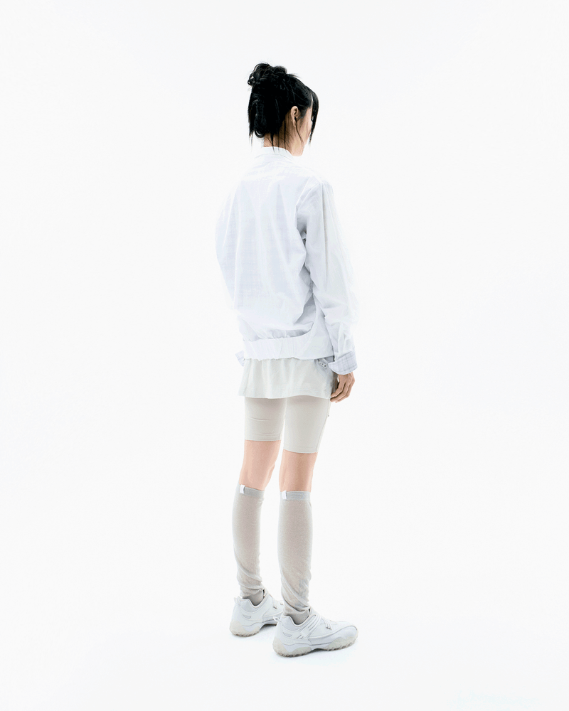 Layered Sheer Blouson / Off White